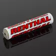 Renthal Shiny Pehmuste Valkoinen/Punainen - Moottoripyörän ohjaustangon pehmusteet - D446325 - 1