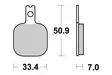 Sbs Jarrupalat Ceramic - Moottoripyörän jarrupalat - D220825 - 1