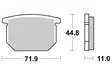 Sbs Jarrupalat Ceramic - Moottoripyörän jarrupalat - D2495 - 1