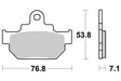 Sbs Jarrupalat Ceramic - Moottoripyörän jarrupalat - D2565 - 2