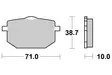 Sbs Jarrupalat Ceramic - Moottoripyörän jarrupalat - D2585 - 2