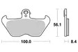 Sbs Jarrupalat Sintered - Moottoripyörän jarrupalat - D2735 - 2