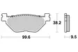 Sbs Jarrupalat Sintered Taakse - Moottoripyörän jarrupalat - D2775 - 1
