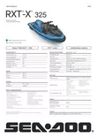 Sea-Doo 26 RXT X 325 Gulfstream Blue Premium Audio 10.25 in. Touchscreen Display - Sea-Doo Performance 2026 - 142665 - 3