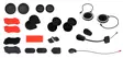 Sena 10R Accessory Kit - Lisätarvikkeet, Kypäräpuhelimet - D482485 - 1