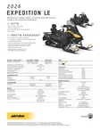SKI-DOO 26 EXPEDITION LE 20" 900 ACE TURBO NEO YELLOW 38MM CROSSCUT - Ski-Doo Crossover 2026 - 139225 - 3