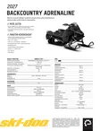 Ski-Doo 27 Backcountry Adrenaline 146 600RR E-Tec ES 51mm Black - Ski-Doo moottorikelkka 2027 -mallisto - 144415 - 3