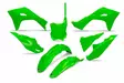 UFO Plastic kit 5-parts Neon-Green KX250F 25-.. KX450F 24-.. - Moottoripyörän muovisarjat - D511195 - 2
