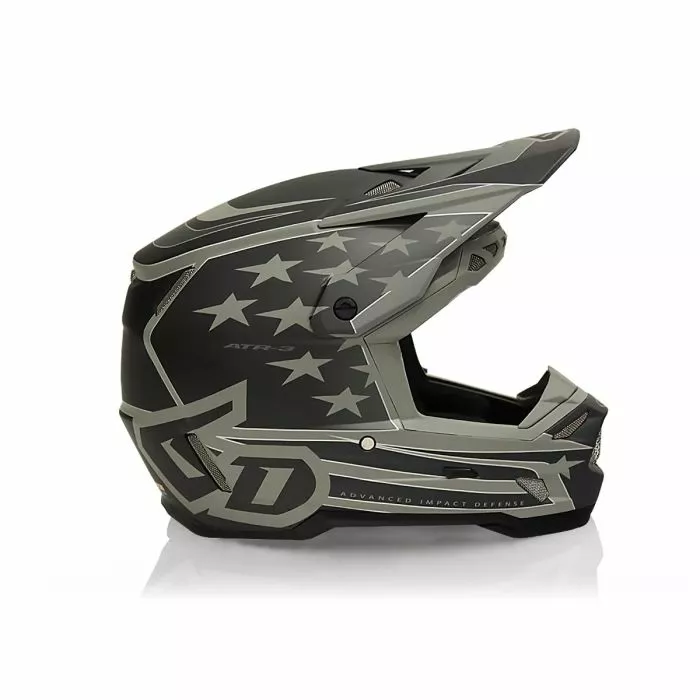 6D Helmet ATR-3 Patriot Matte Black FIM - Offroad-kypärät - D546995 - 1