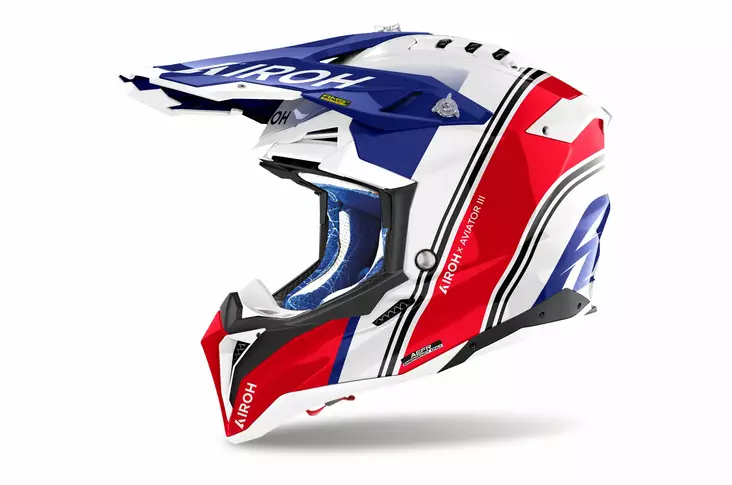 Airoh Kypärä Aviator 3 Hima Punainen Kiiltävä - Offroad-kypärät - D506745 - 1