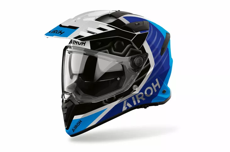 AIROH kypärä Bandit Cube sininen kiiltävä - Adventure-kypärät - D559245 - 1