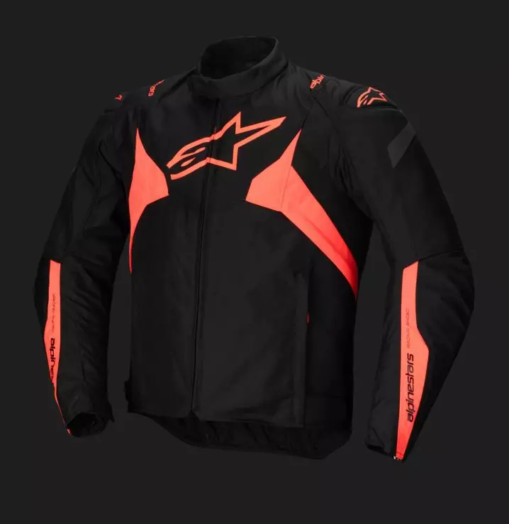 Alpinestars Ajotakki T-Jaws v4 Vedenpitävä Musta/Punainen Fluo - Kalvolliset moottoripyörätakit - D496905 - 1