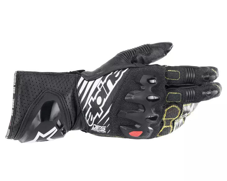 Alpinestars Hanska GP-Tech v2 Musta/Valkoinen - Nahkaiset moottoripyörähanskat - D397395 - 1