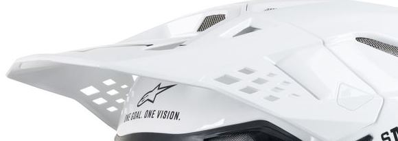 Alpinestars Lippa S-M10/S-M8 - SOLID Valkoinen - Offroad kypärien lipat - D271535 - 1