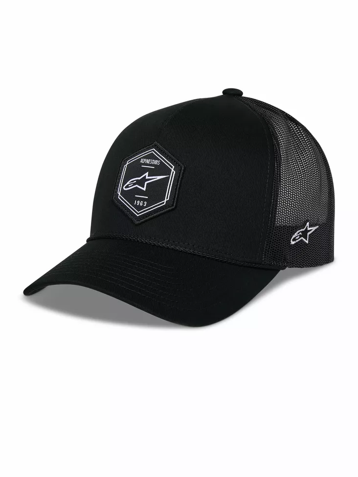 Alpinestars Lippis Hexeon Trucker Snapback Musta/Musta One Size - Pipot & lippikset - D538175 - 1