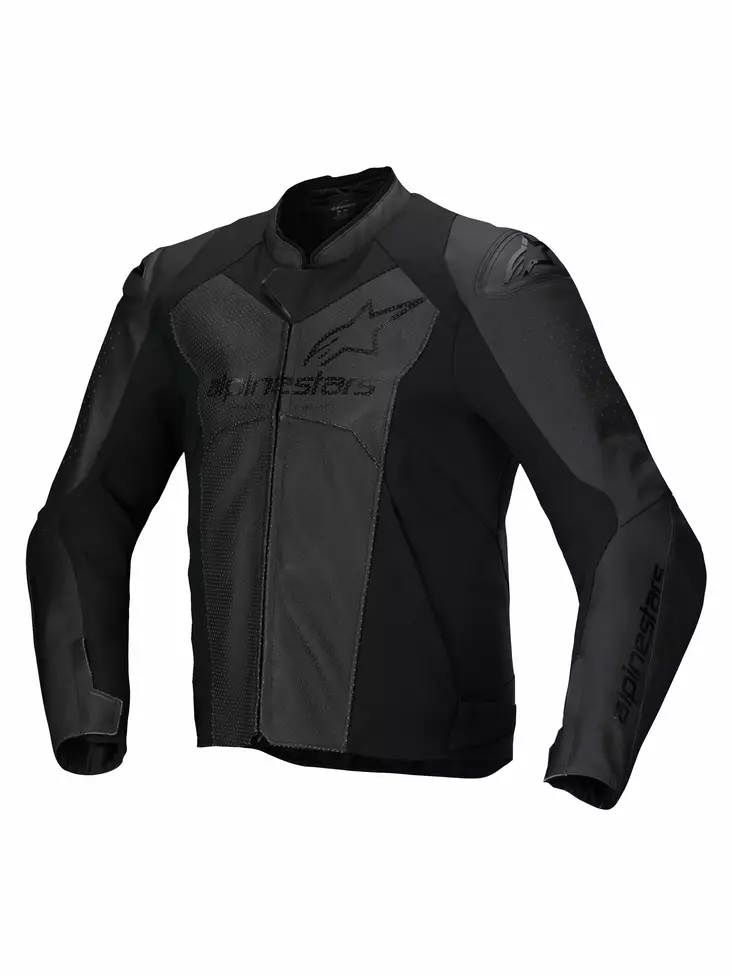 Alpinestars Nahkatakki Faster v3 Airflow Musta/Musta - Moottoripyöränahkatakit & -liivit - D496895 - 1