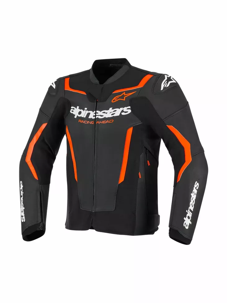 Alpinestars Nahkatakki GP Force v2 Musta/Fluo Punainen - Moottoripyöränahkatakit & -liivit - D520435 - 1