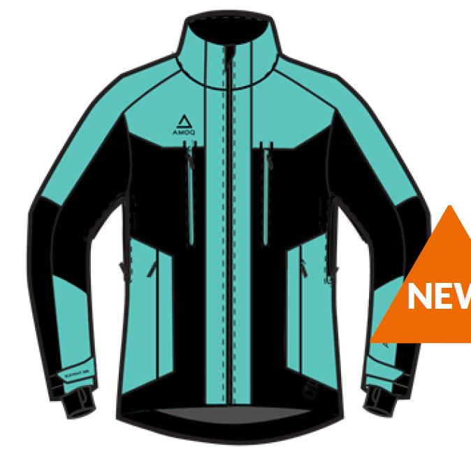 AMOQ Aspect Takki Naisten Musta/Turkoosi - Kelkkailutakit - D440725 - 1