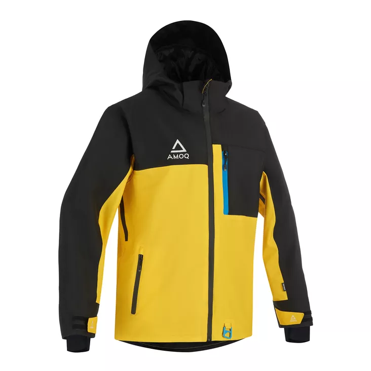 AMOQ Dynamic Takki Vuorellinen Musta/Keltainen/Sininen - Kelkkailutakit - D521525 - 1