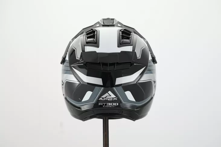 APEX Kypärä AT300 Everest harmaa/valkoinen/musta - Adventure-kypärät - D508075 - 1