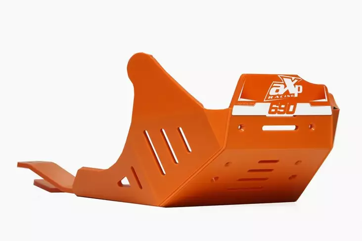 AXP Adventure Skid Plate HDPE 8mm Orange KTM 690 ENDURO R / 690SMC R 09-25 - Moottoripyörän pohjapanssarit - D494385 - 1