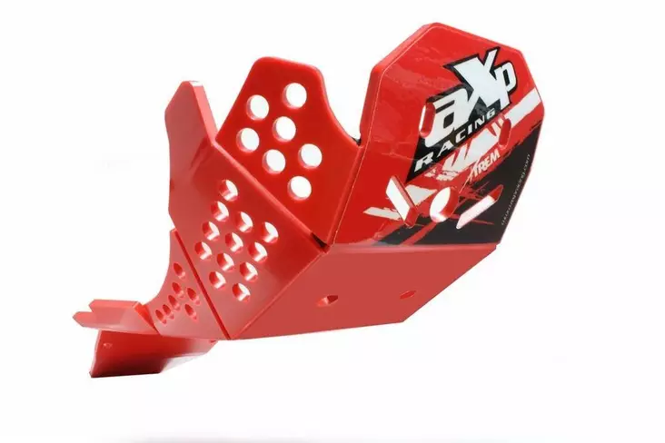 AXP Xtrem HDPE Skid Plate Red Honda CRF450R/RX / CRF400RX / CRF250R/RX - Moottoripyörän pohjapanssarit - D343065 - 1
