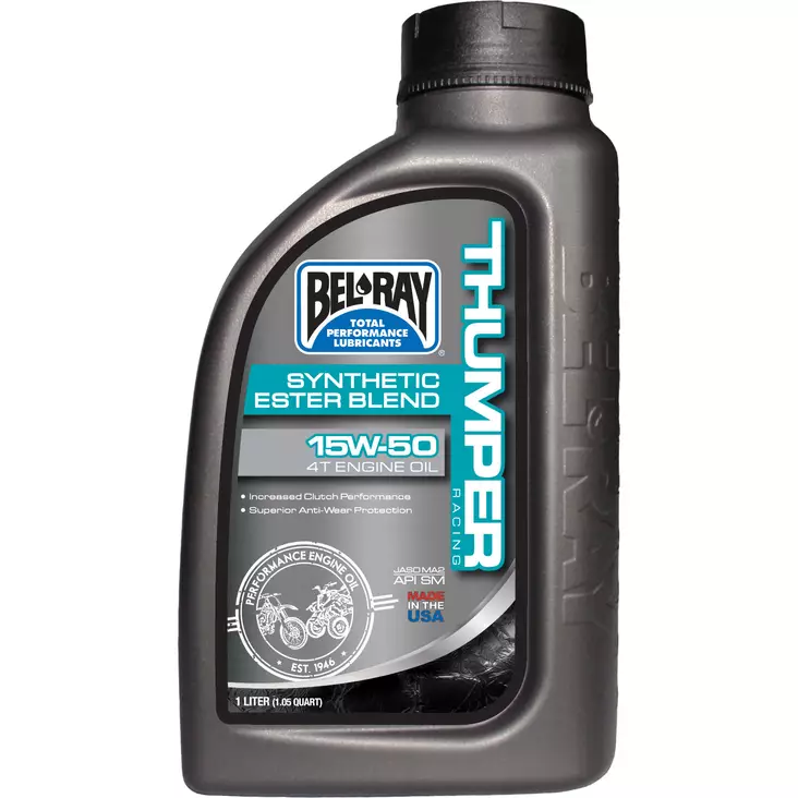 Bel-Ray Thumper Racing Synthetic Ester Blend 4T 15W-50 1L - 4-tahtiöljyt - D100935 - 1