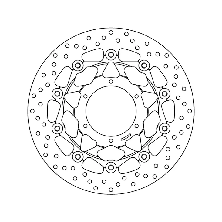 Brembo Serie Oro jarrulevy kelluva - Moottoripyörän jarrulevyt - D122925 - 1