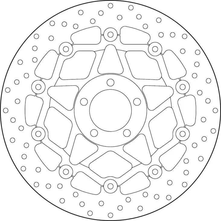 Brembo Serie Oro jarrulevy kelluva - Moottoripyörän jarrulevyt - D157435 - 1