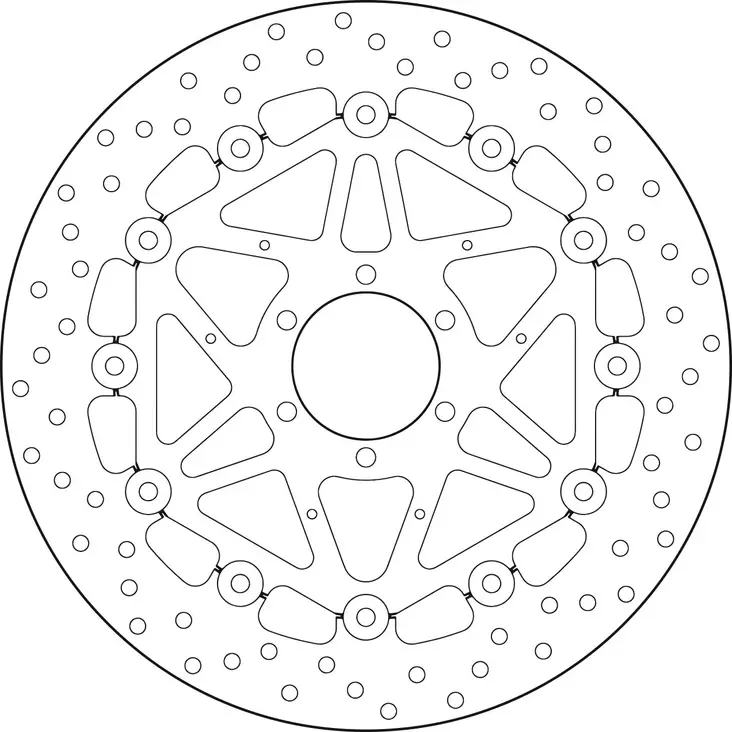 Brembo Serie Oro jarrulevy kelluva - Moottoripyörän jarrulevyt - D190945 - 1