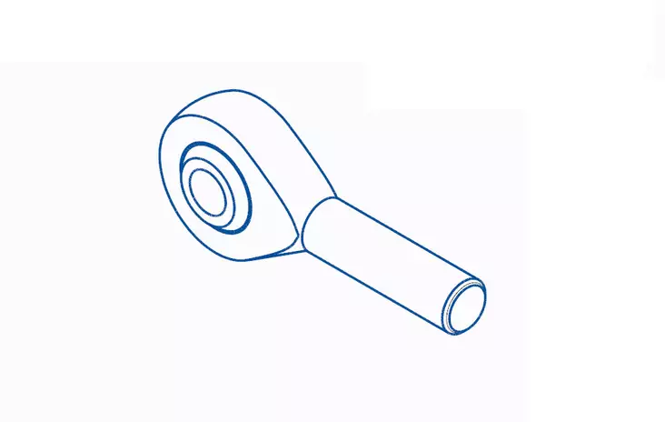 Camso ROD END M12-1.25 - Mönkijän telasarjojen varaosat - D126105 - 1
