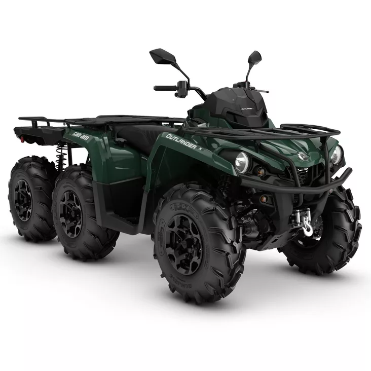 CAN-AM 25 Outlander 6X6 XU+ T - Flat Bed 450 Tundra Green T3b - 60km/h - Can-Am ATV 2025 - 136985 - 1