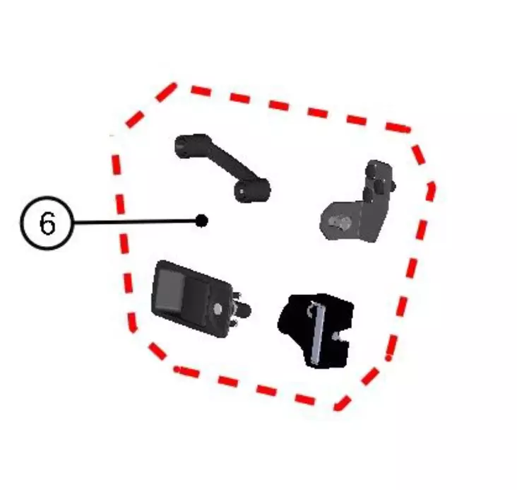 DFK Oikea ovi lukko ja stopparisarja Yamaha YXZ 1000 - DFK varaosat & tarvikkeet - D514425 - 1