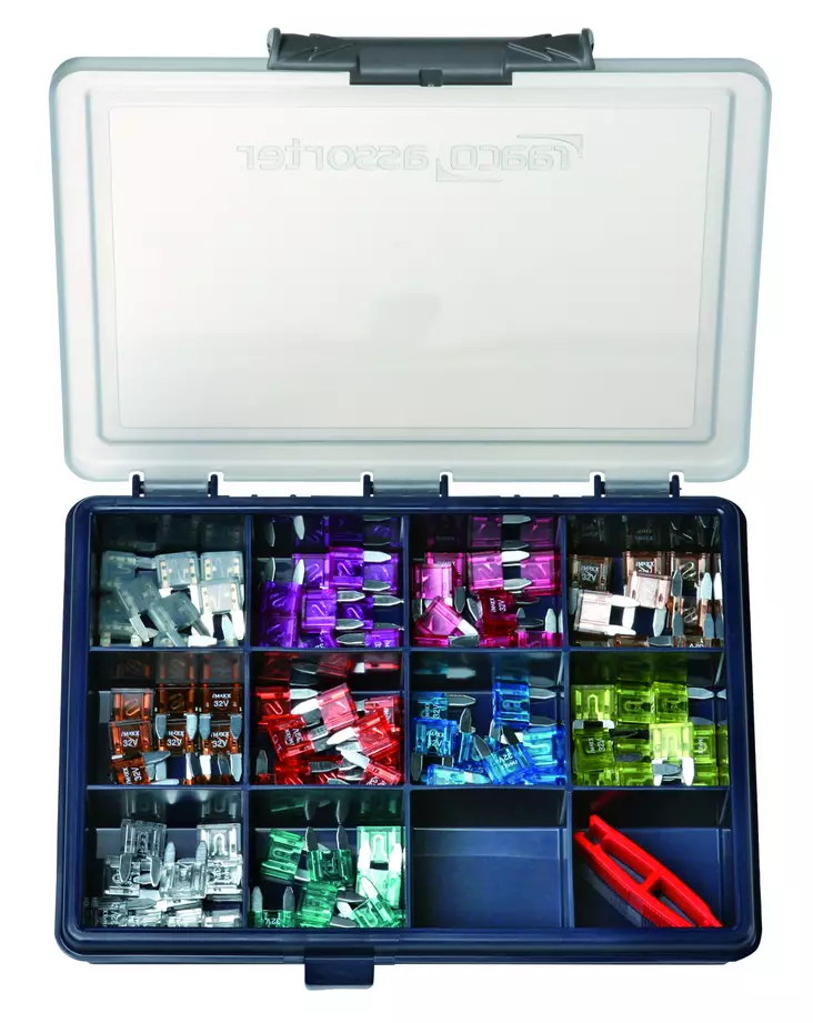 Flösser Mini fuse kit 100pcs + tool - Sähkötarvikkeet - D332875 - 1