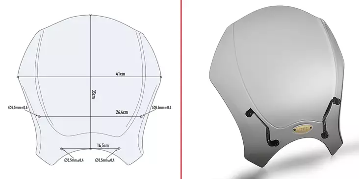 GIVI KIT AIRSTAR BENELLI LEONCINO - Moottoripyörän tuulisuojat - D332115 - 1