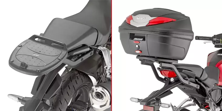 GIVI SPEC.RACK HONDA CB125R/CB300R - Moottoripyörän laukkujen kiinnityssarjat - D331455 - 1