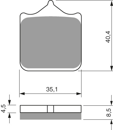 GOLDFREN Jarrupalat 304 Ceramic Carbon S3 - Moottoripyörän jarrupalat - D228055 - 1