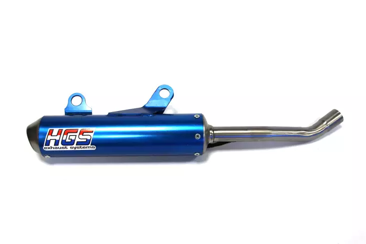 HGS Äänenvaimennin 2T Racing KTM 125/150 19-22 TC125 19-22 Sininen - Moottoripyörän äänenvaimentimet - D263585 - 1