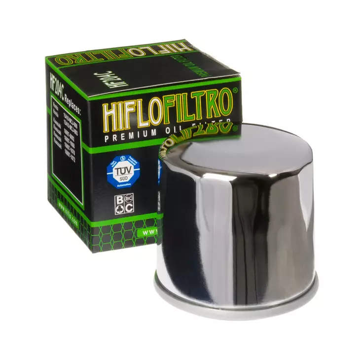 HiFlo öljynsuodatin HF204C Kromi - Perämoottorin osat - D130675 - 1