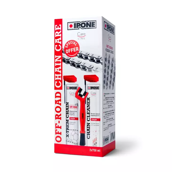 Ipone Chain Care Pack Offroad (4) - Ketjuöljyt - D461595 - 1