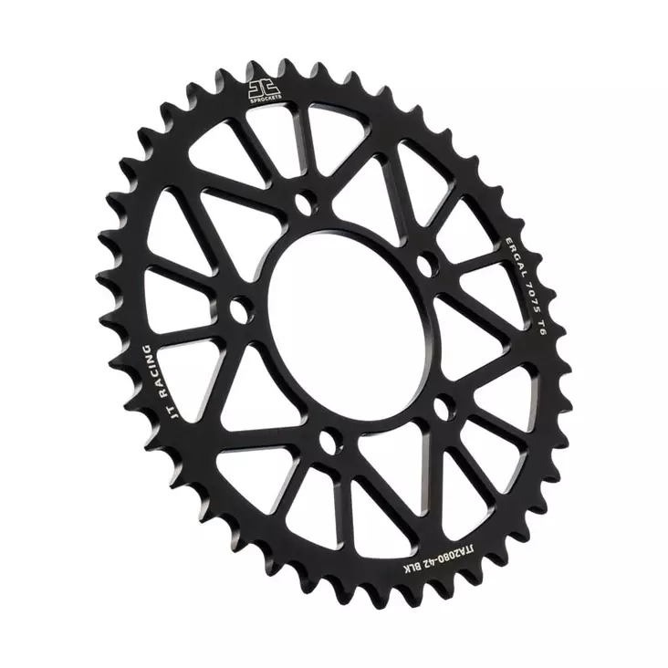 JT Takaratas Alumiini 7075 T6 JTA2080.46BLK Musta - Moottoripyörän eturattaat - D499695 - 1