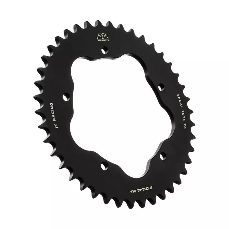 JT Takaratas Alumiini 7075 T6 JTA752.41BLK Musta - Moottoripyörän eturattaat - D499715 - 1