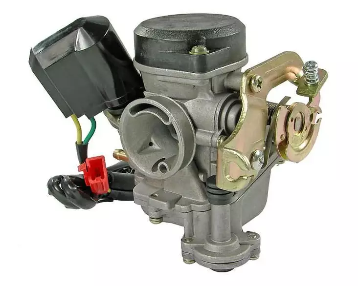 Kaasutin 18mm Muovikansi Kiina-skootterit 4-T 50cc / Kymco 4-T / SYM 4-T - Mopon Kaasuttimet - D79535 - 1