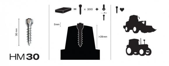MaxiGrip Nastasarja 150pack.30mm Sis. työkalu - Mönkijän nastat - D64065 - 1