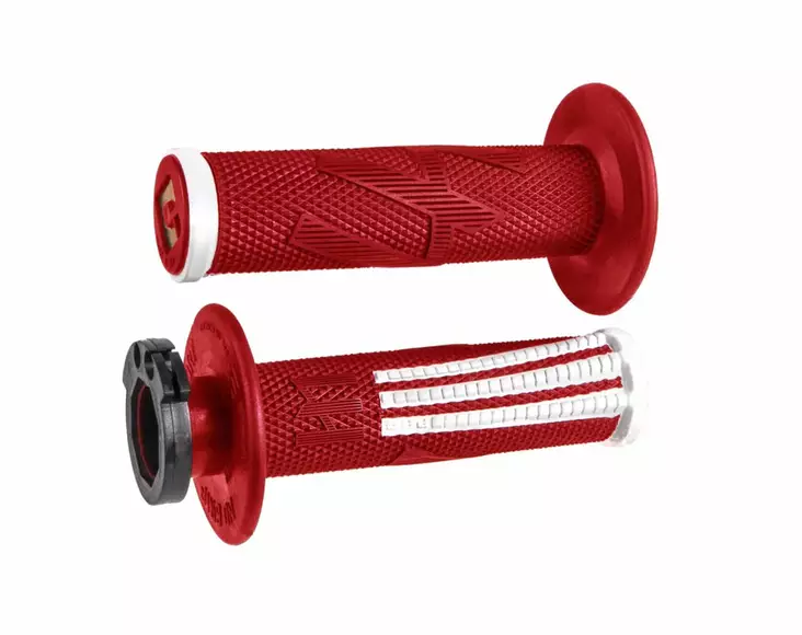 ODI EMIG PRO V2 Lock-On Grip RED / White - Moottoripyörän kahvakumit - D509885 - 1