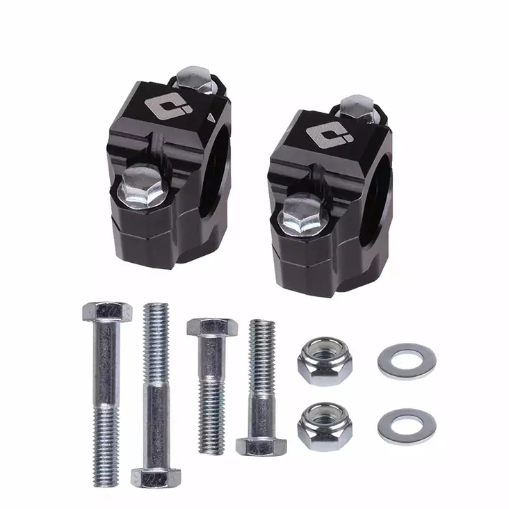 ODI MACHINED MX BAR MOUNTS 1-1/8” "Drop-In" Style-Black BLACK Machined - Moottoripyörän ohjaustangon kiinnikkeet - D510075 - 1
