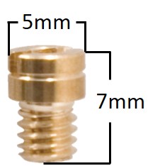 Pääsuutin # 92 Pyöreä M4 Yhteensopiva: Keihin - Mopon Suuttimet - D103085 - 1