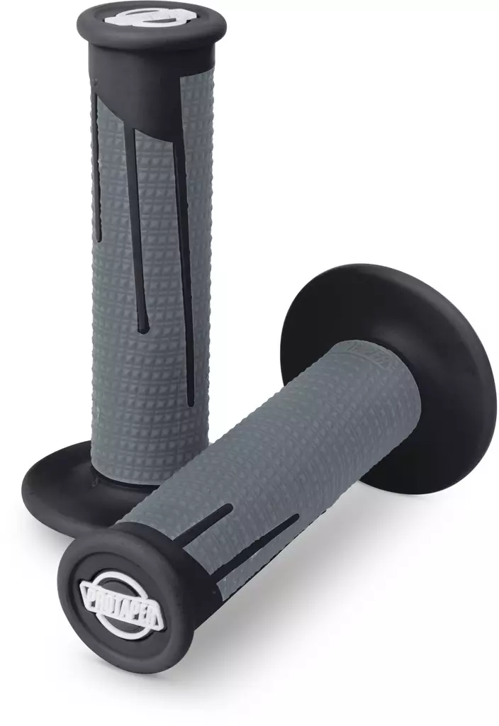 Protaper Tupet Clampon Full Diamond Musta/Tumman Harmaa - Moottoripyörän kahvakumit - D258335 - 1