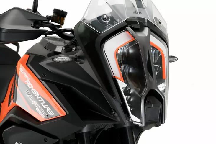 Puig Adhere Headlight Protector Ktm 1290 Super Adventur - Moottoripyörän valojen tarvikkeet - D503315 - 1