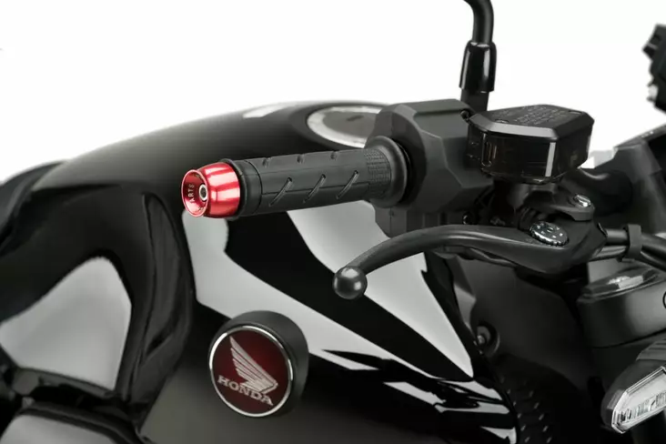 Puig Bar End Aluminum Mod.Speed Suzuki C/Silver - Moottoripyörän ohjaustangot päät - D453675 - 1